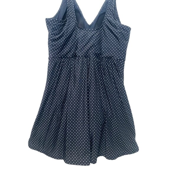 Miraclesuit Pinpoint Polka Dot One Piece Dress Swimsuit DD-Cup Women 10 Black - Picture 15 of 16